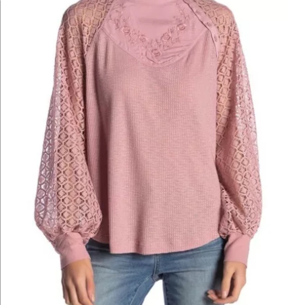 Free People Sweetest Thing Thermal Top NWT’S XS